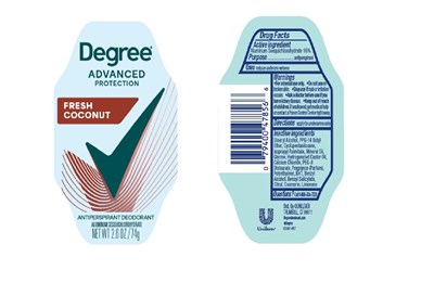 Label (Degree Advanced Protection Fresh Coconut Antiperspirant Deodorant   Artwork)